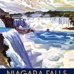 Poster cascate del Niagara