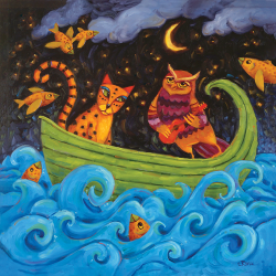 Serenata al Gatto in barca