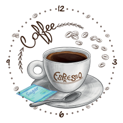 Collezione Breakfast - Caffè espresso  - Bianco