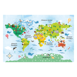 Mappa del mondo bambini (ITA)