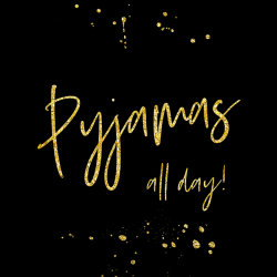 155 - Parole - Pyjamas all day black&gold