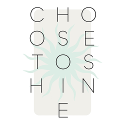Parole motivazionali - Choose to shine - turquoise
