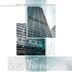 358 - Città - Poster - Chicago Loop - Turquoise