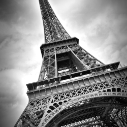 460 - Città - Paris Eiffel Tower - BW