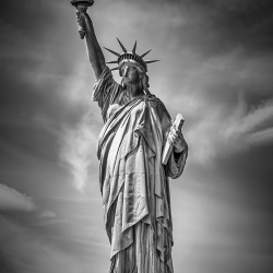 475 - Città - New York City Statue of Liberty - BW