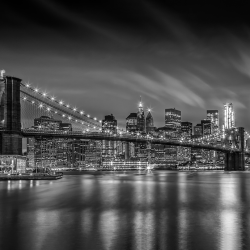 482 - Città - Brooklyn Bridge nightly BW