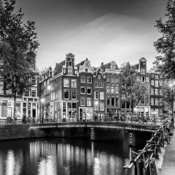 488 - Città - Amsterdam idyllic impression BW