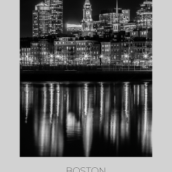 Città - Postcard - Boston Skyline of North end