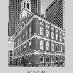Città - Postcard - Boston Faneuil Hall