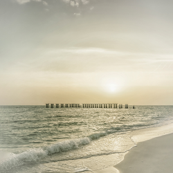 Summer - vintage Gasparilla Island sunset
