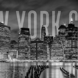 Città - NYC Skyline - Panorama BW