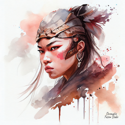 06 - Asian warrior woman