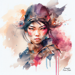 08 - Asian warrior woman