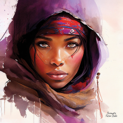 106 - Tuareg woman