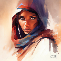 110 - Tuareg woman