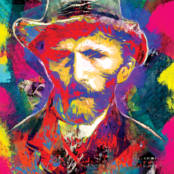 Van Gogh Pop Art Self-Portrait
