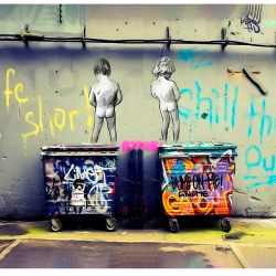 Street art - Bambini pipì
